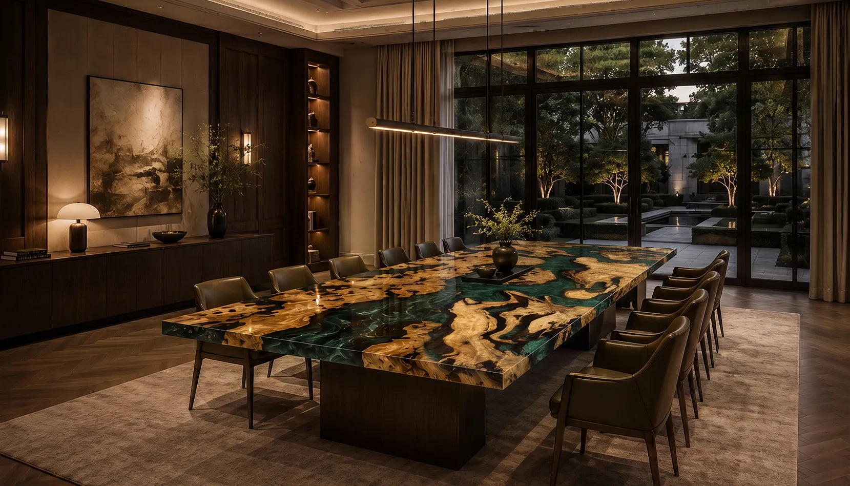 Custom furniture project in a finished space