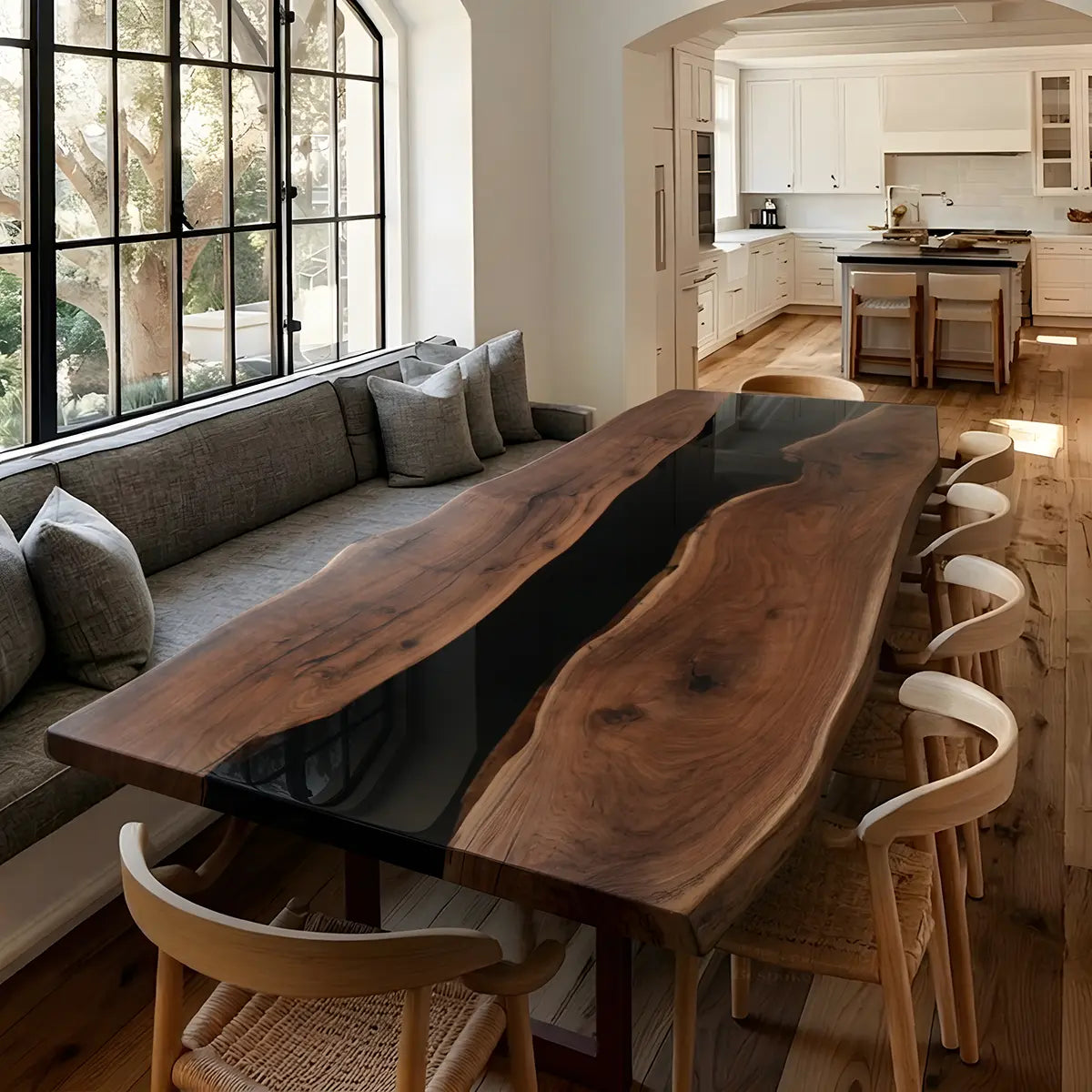 Custom furniture project in a finished space