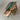 A solid wood console table display featuring black walnut slab with epoxy resin inlay, showcased in a bright studio setting for interior design presentation - BespokeTableCo